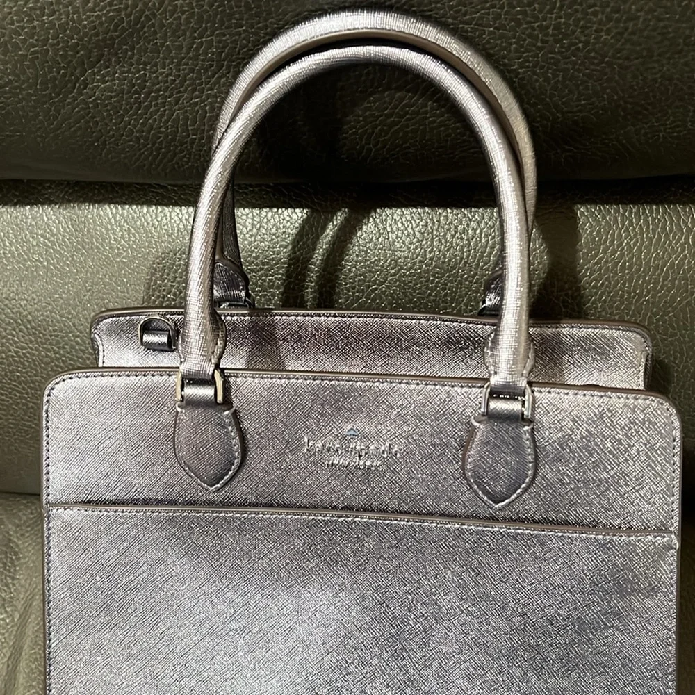 Kate spade outlet metallic candied flower handbag - Picture 2 of 13